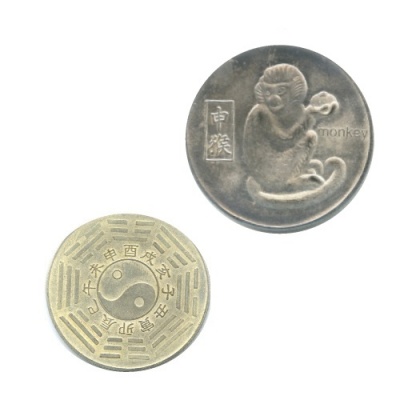 Китайская монета Обезьяна