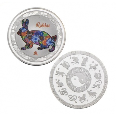Сувенирная монета "Кролик" 