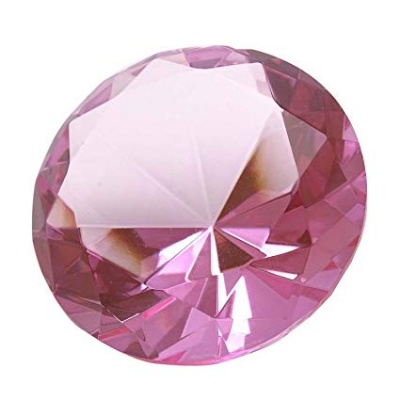 Кристалл розовый 4 см